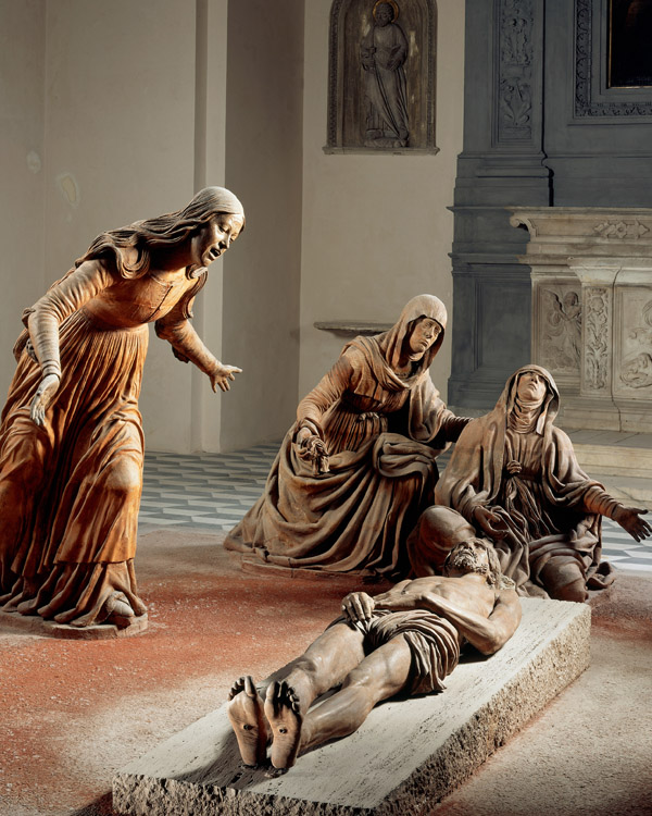 Guido Mazzoni, Compianto sul Cristo morto (1492-1497), particolare, terracotta. Napoli, Sant’Anna dei Lombardi (su concessione della Curia Vescovile di Napoli).